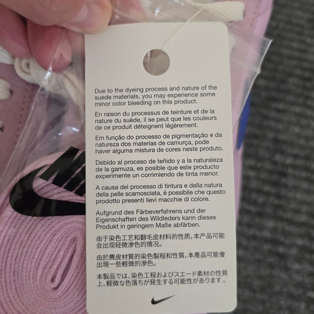 Nike Women's Size 10 Cortez Textile Sneaker Pink Sail Paramount Blue NIB - Picture 9 of 11
